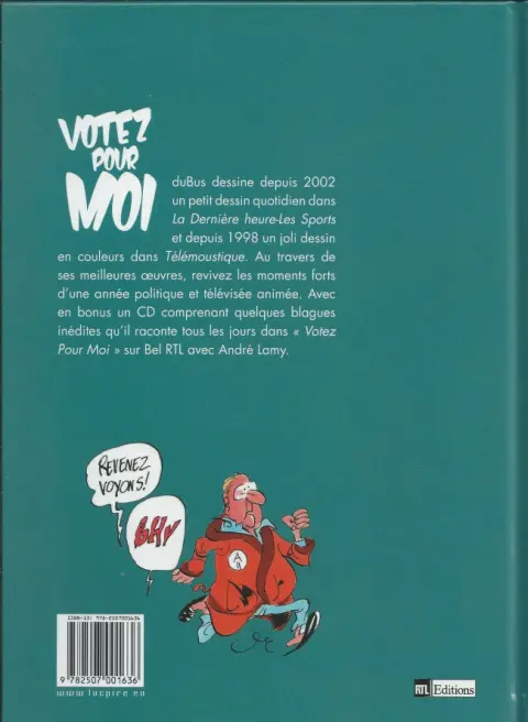 Verso de l'album Votez pour moi Tome 1