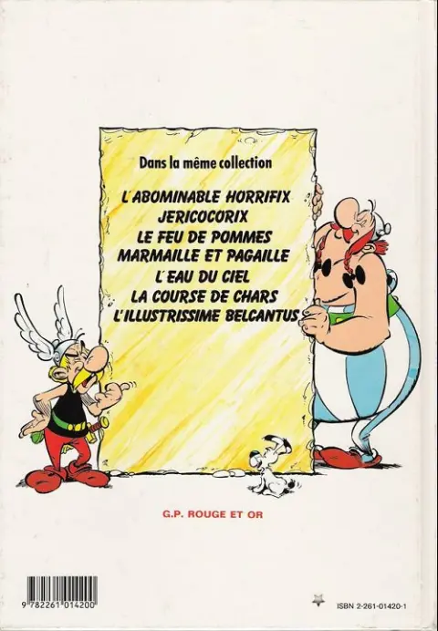 Verso de l'album Astérix Tome 7 Les pirates