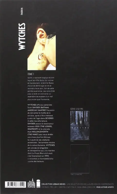 Verso de l'album Wytches Tome 1