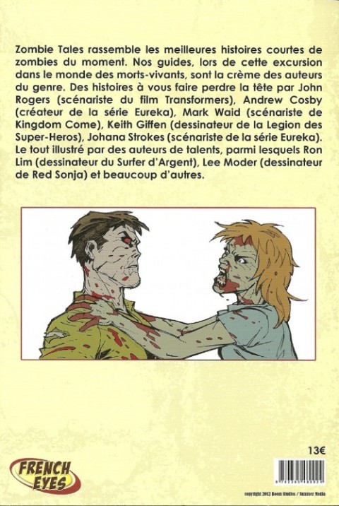 Verso de l'album Zombie Tales Tome 1