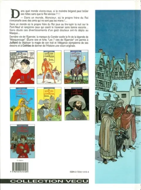 Verso de l'album Les 7 Vies de l'Épervier Tome 7 La marque du Condor