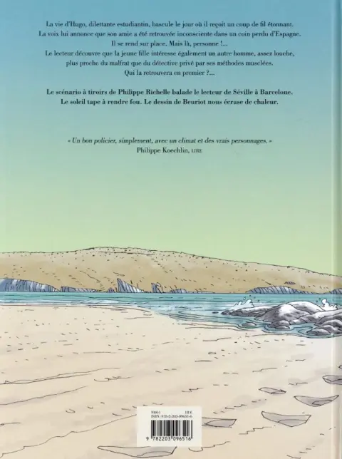 Verso de l'album Belle comme la mort