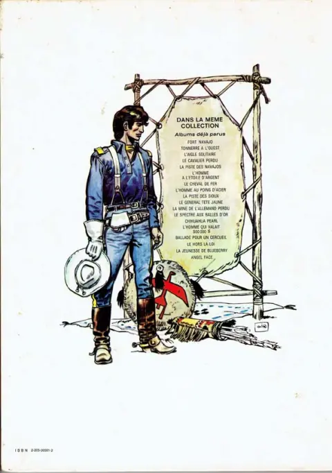 Verso de l'album Blueberry Tome 10 Général Tête Jaune