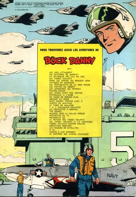 Verso de l'album Buck Danny Tome 8 Les pirates du désert