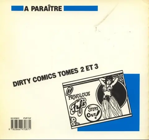 Verso de l'album Dirty Comics Tome 1