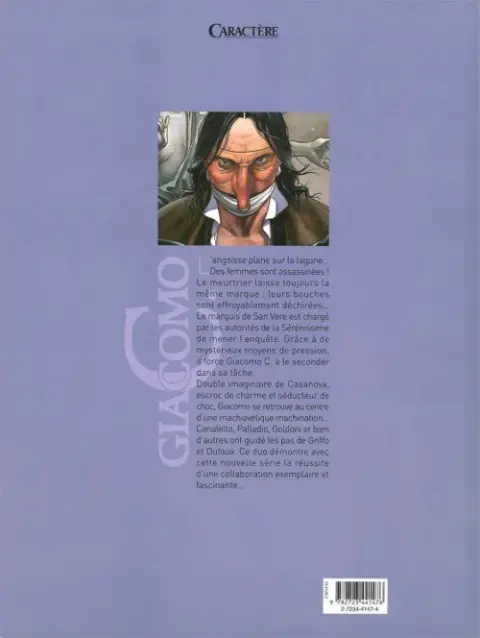 Verso de l'album Giacomo C. Tome 2 La chute de l'ange