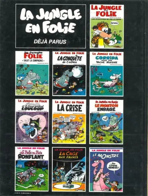 Verso de l'album La Jungle en folie Tome 8 La Belle au Bois ronflant