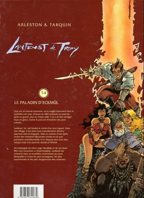 Verso de l'album Lanfeust de Troy Tome 4 Le paladin d'Eckmül