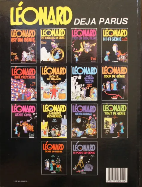Verso de l'album Léonard Tome 8 Coup de génie