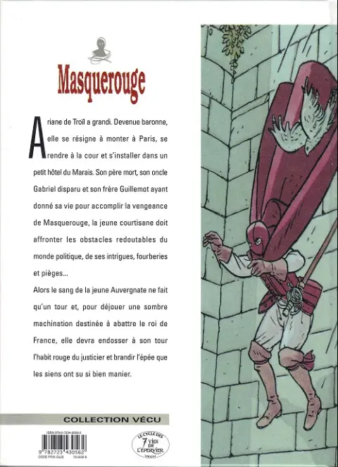 Verso de l'album Masquerouge - Épisode 2 - Marco Venanzi Tome 4 Les intrigants