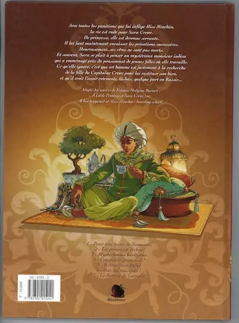 Verso de l'album Princesse Sara Tome 3 Mystérieuses héritières