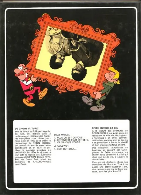 Verso de l'album Robin Dubois Tome 4 Loin du Tyrol