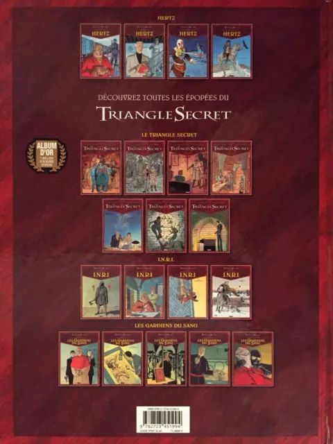 Verso de l'album Le Triangle secret - Hertz Tome 1 Hertz