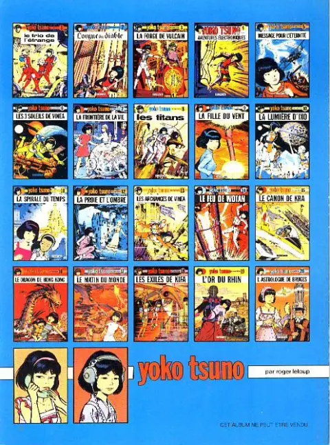 Verso de l'album Yoko Tsuno Tome 5 Message pour l'éternité