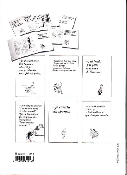 Verso de l'album Correspondance