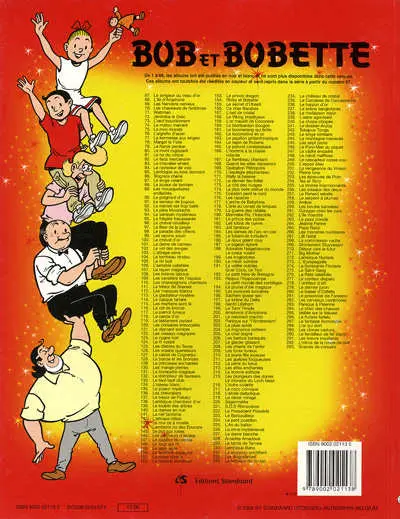 Verso de l'album Bob et Bobette Tome 293 Graines de corsaire
