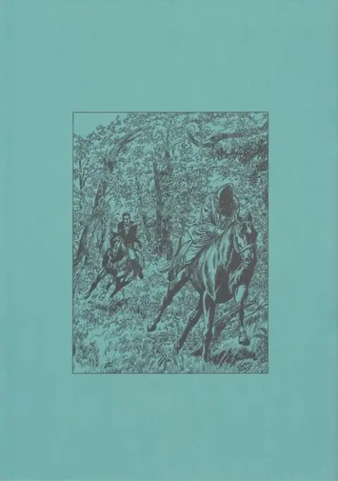 Verso de l'album Bob Morane Objectif Equus
