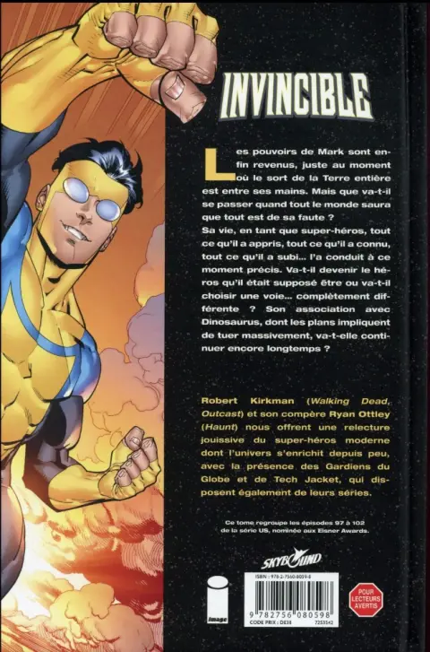 Verso de l'album Invincible Tome 18 Hécatombe