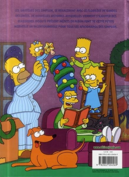 Verso de l'album Les Simpson Les Simpson font la nouba !