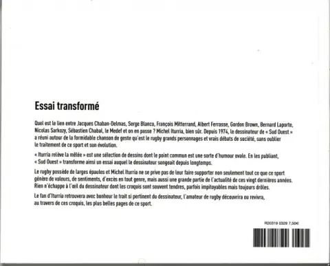 Verso de l'album Iturria relève la mêlée