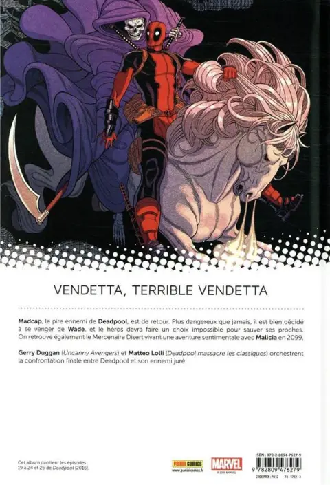 Verso de l'album All-New Deadpool Tome 5 Patience zéro