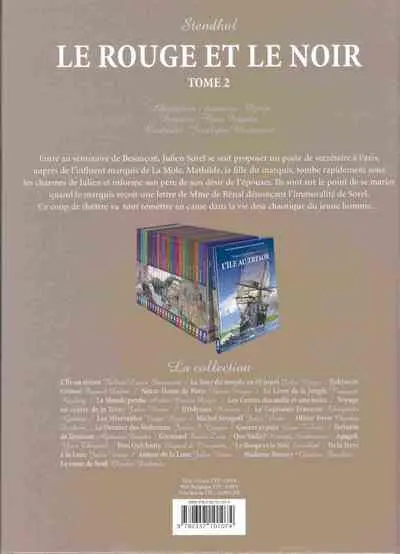 Verso de l'album Les Incontournables de la littérature en BD Tome 26 Le Rouge et le Noir - Tome 2