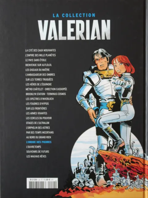 Verso de l'album Valérian Tome 20 L'Ordre des Pierres