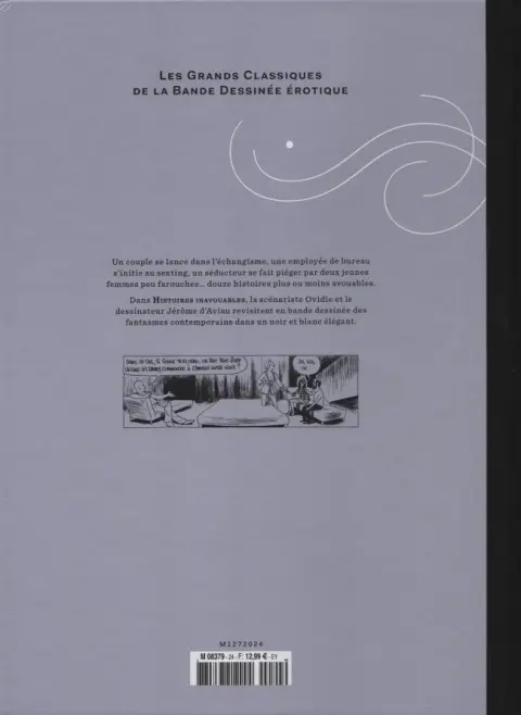 Verso de l'album Les Grands Classiques de la Bande Dessinée Érotique - La Collection Tome 24 Histoires inavouables