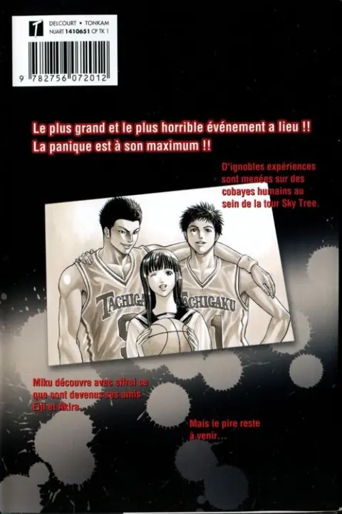 Verso de l'album Hakaiju 12