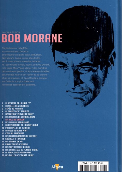 Verso de l'album Bob Morane La collection - Altaya Tome 7 Les fils du dragon