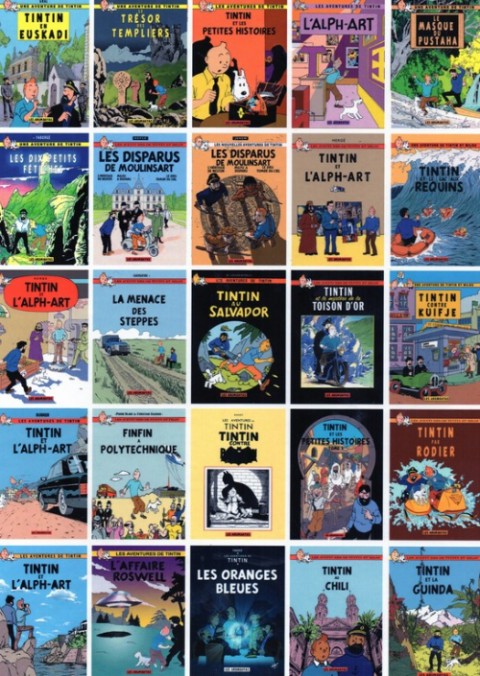 Verso de l'album Tintin Tintin en Euskadi