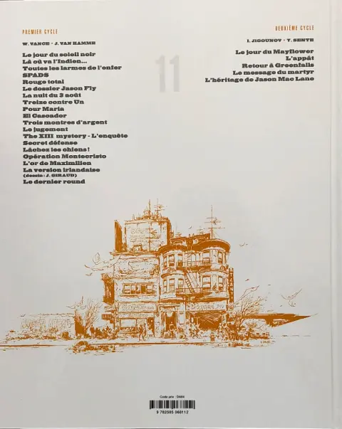 Verso de l'album XIII Tome 11 Trois montres d'argent