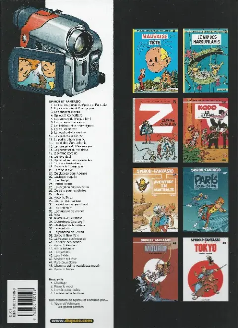 Verso de l'album Spirou et Fantasio Tome 14 Le prisonnier du bouddha