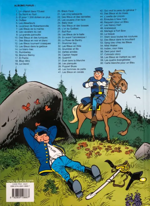 Verso de l'album Les Tuniques Bleues Tome 9 La grande patrouille