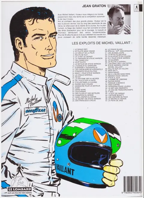Verso de l'album Michel Vaillant Tome 21 Massacre pour un moteur !