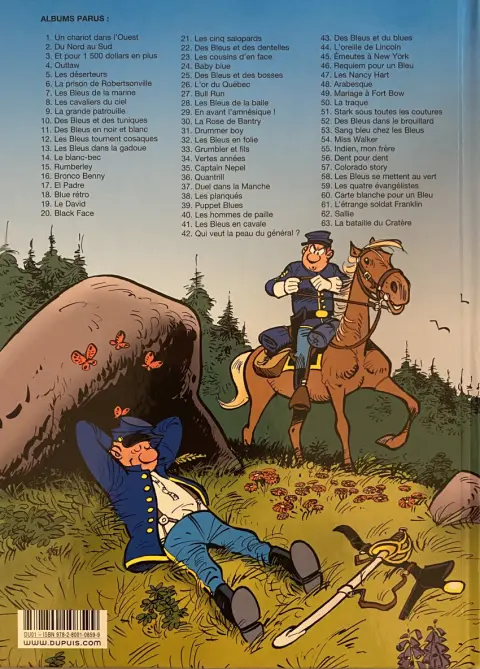 Verso de l'album Les Tuniques Bleues Tome 2 Du Nord au Sud
