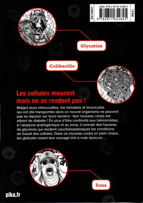Verso de l'album Les brigades immunitaires Black 4