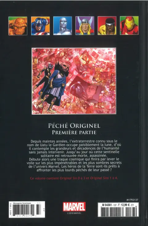 Verso de l'album Marvel Comics - La collection de référence Tome 137 Péché Originel - Première Partie