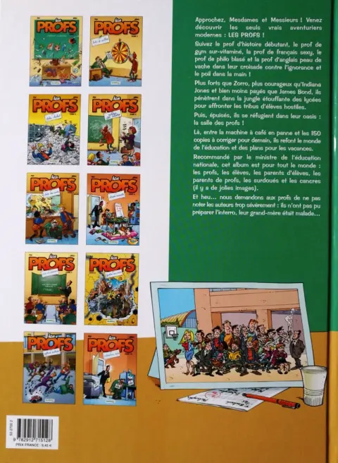 Verso de l'album Les Profs Tome 1 Interro surprise