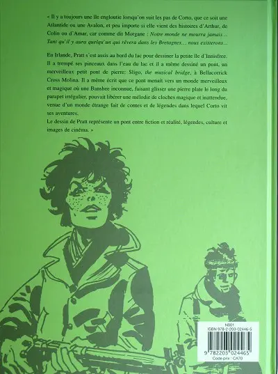 Verso de l'album Corto Maltese Tome 13 Les Celtiques