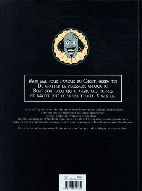 Verso de l'album Shakespeare World