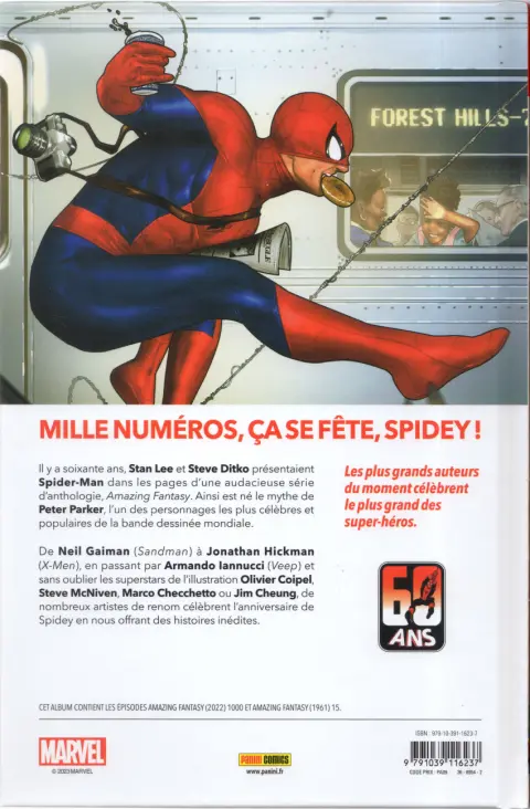 Verso de l'album Amazing fantasy 1000
