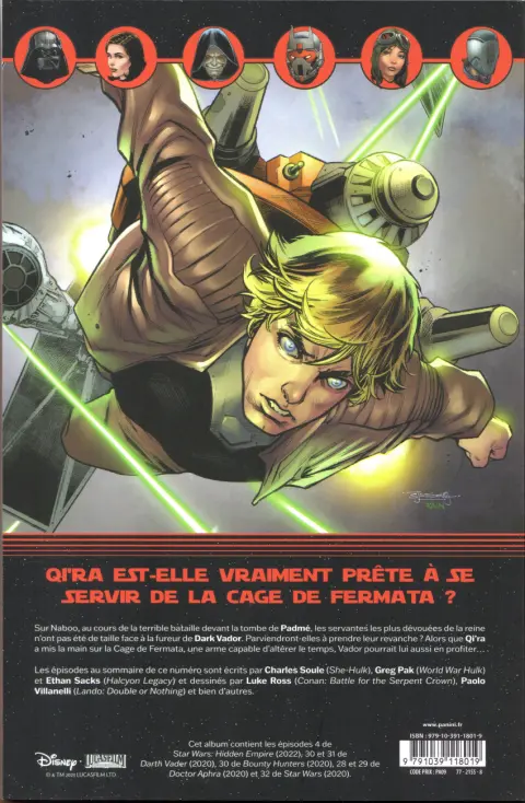 Verso de l'album Star Wars - Hidden Empire Tome 3/4