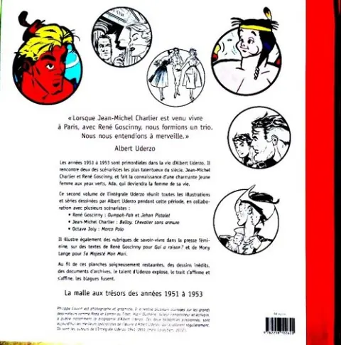 Verso de l'album Uderzo - L'intégrale Tome 2 L'intégrale 1951-1953