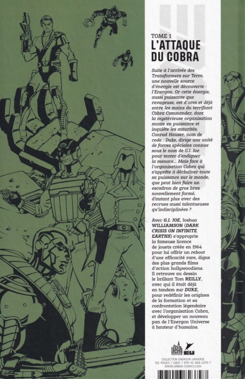 Verso de l'album G.I. Joe Tome 1 L'attaque du Cobra