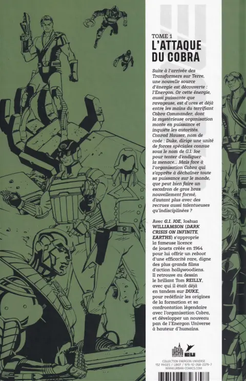 Verso de l'album G.I. Joe Tome 1 L'attaque du Cobra