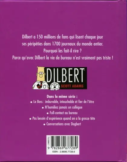 Verso de l'album Dilbert Vents d'Ouest Tome 6 Dilbert et consorts