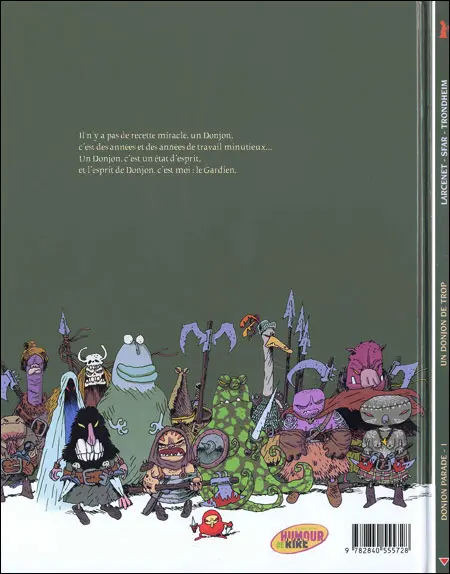 Verso de l'album Donjon Parade Tome 1 Un donjon de trop
