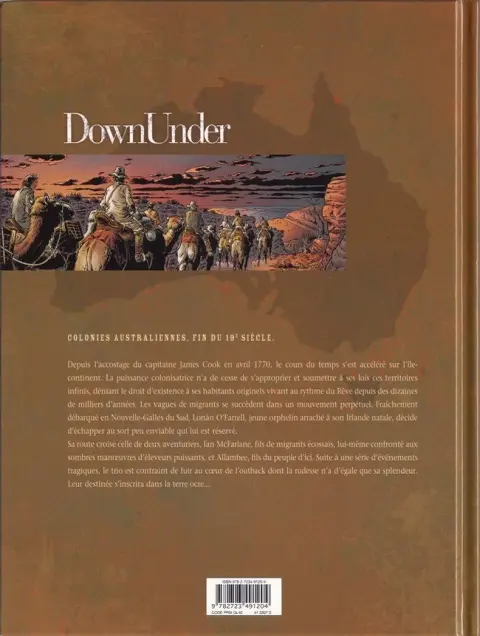 Verso de l'album Down Under Tome 2 Poussières de rêve