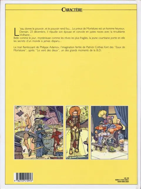 Verso de l'album Les eaux de Mortelune Tome 3 Le prince et la poupée